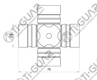 Крестовина TG-CJCS047/GUT-23 * Ti•GUAR