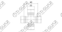 Крестовина TG-CJCS042/GUM-95 * Ti•GUAR