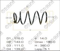 Пружина TG-CSS0039 / C4T-03301 * Ti·GUAR