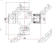 Крестовина TG-CJCS040/G16 * Ti•GUAR