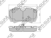 Тормозные колодки TG-1901/1718023* Ti·GUAR