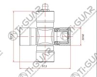 Крестовина TG-CJCS034/GUM-92 * Ti•GUAR