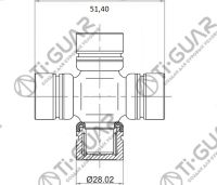 Крестовина TG-CJCS035/GUK-14 * Ti•GUAR