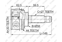 ШРУС TG-9126Z44/FU-026A44* TiGuar